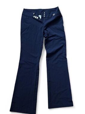Joe B Navy Blue Low Rise Flare Dress Pants 5